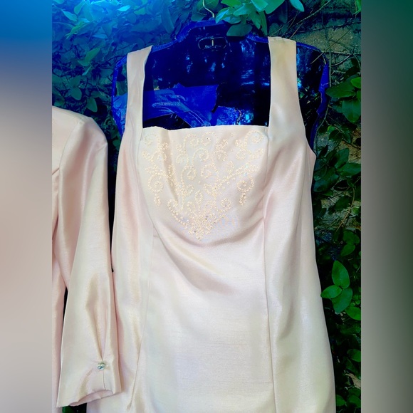 Vintage 2pc Long Dress and Coat Set Size 6 - Picture 4 of 17